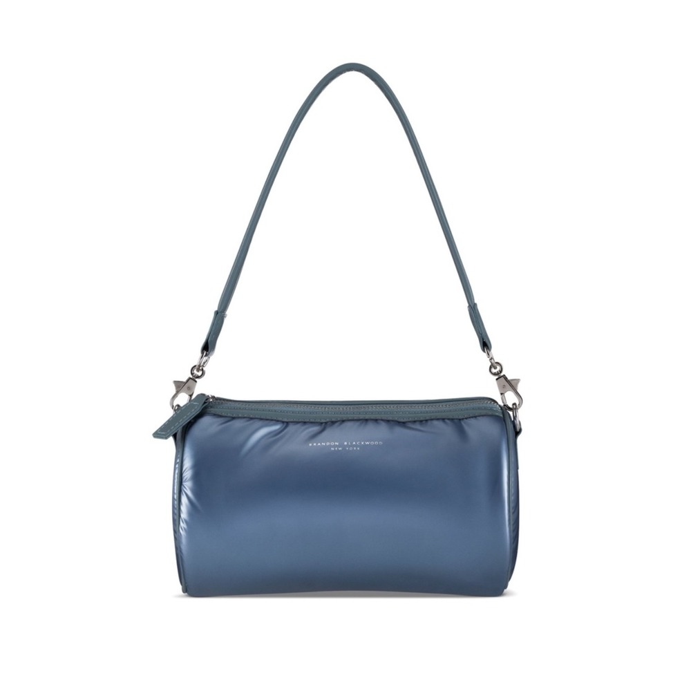 Brandon Blackwood Bianca Puffer Bag Small Blue Like New
